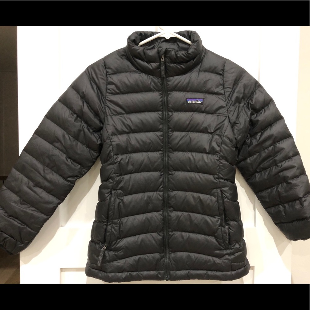 Patagonia Girls Black Down Sweater Puffer Jacket